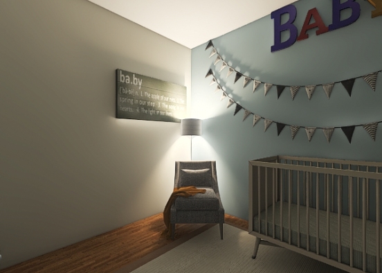 Baby's bedroom  Design Rendering