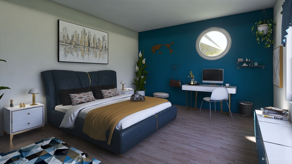Dream bedroom 3d design renderings