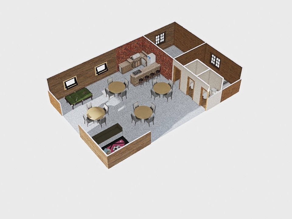 area de festas 4 3d design renderings