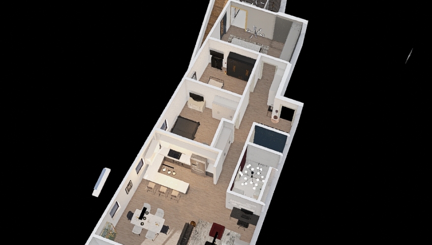 Appartement Sauvy 3d design picture 140.74