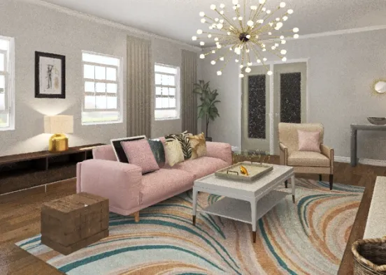 Lucy's New Living Room Design Rendering