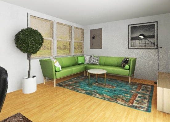 Living room open Design Rendering