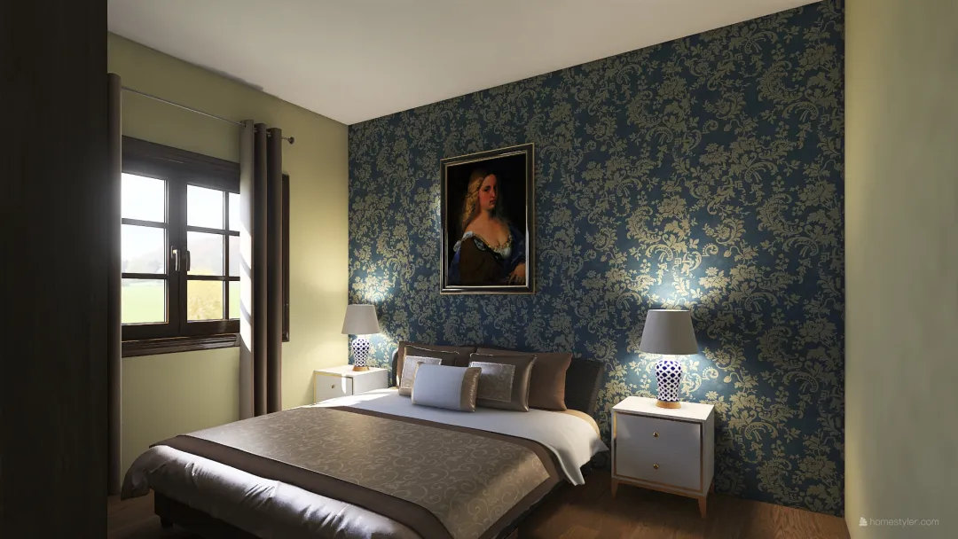 guest room 3d design renderings