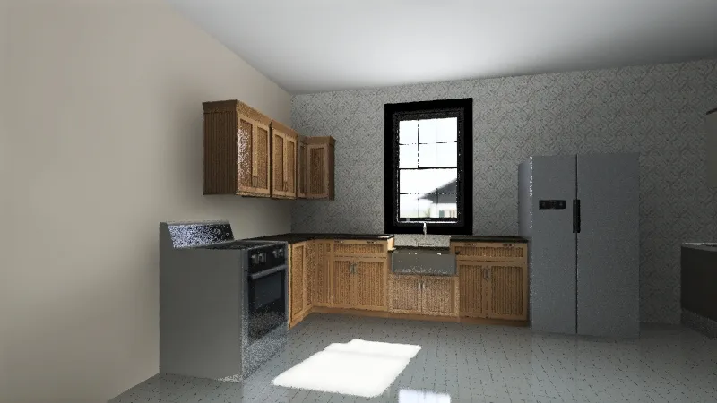 Test kitchen 3d design renderings