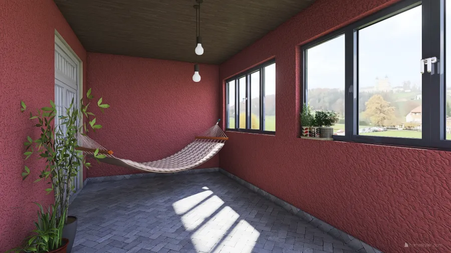 Terraço / Lavanderia 3d design renderings