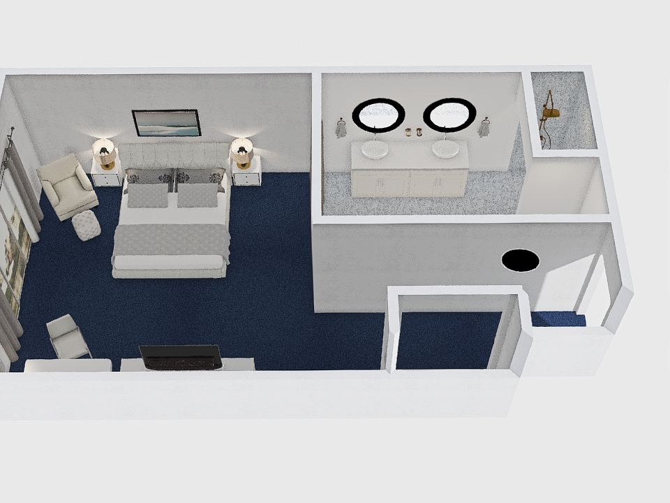 hotel project bedroom 3d design renderings