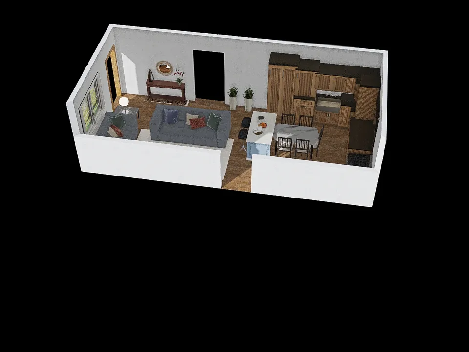 Sala_Cozinha2 3d design renderings