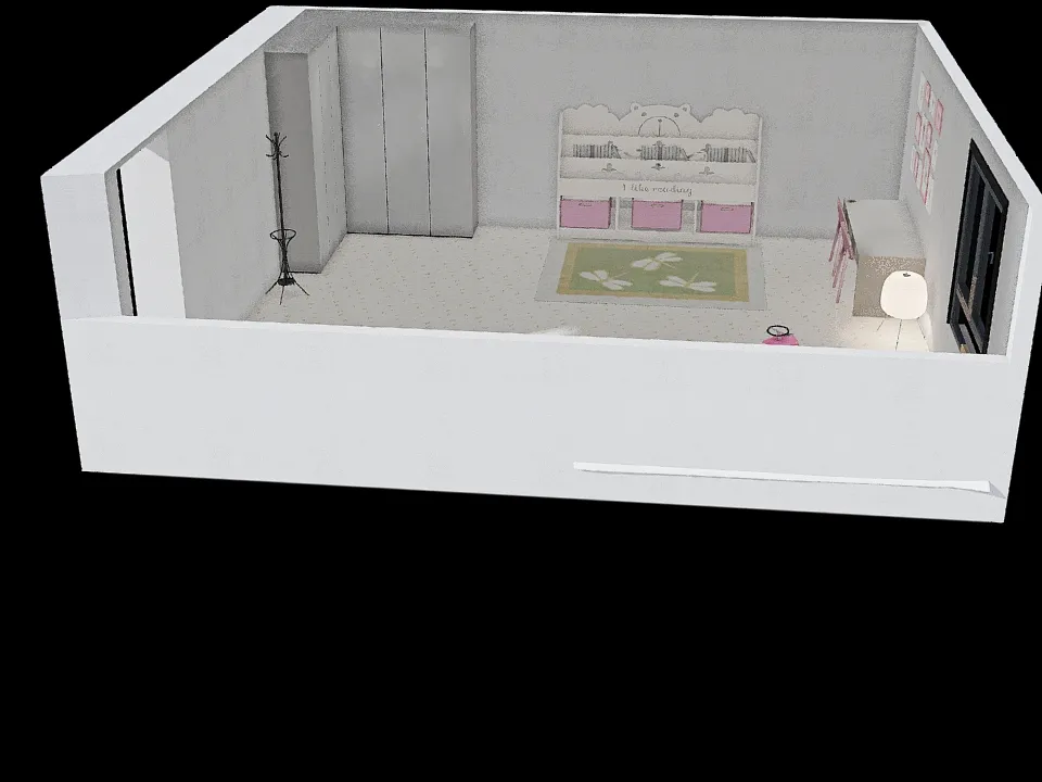 חדר ילדים מרים ואביגיל 3d design renderings