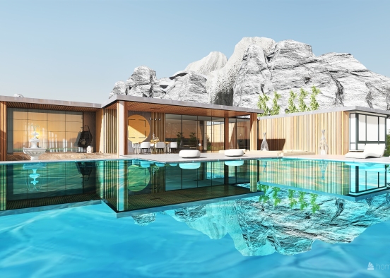 Contemporary #HSDA2020Residential Mountain House Design Rendering