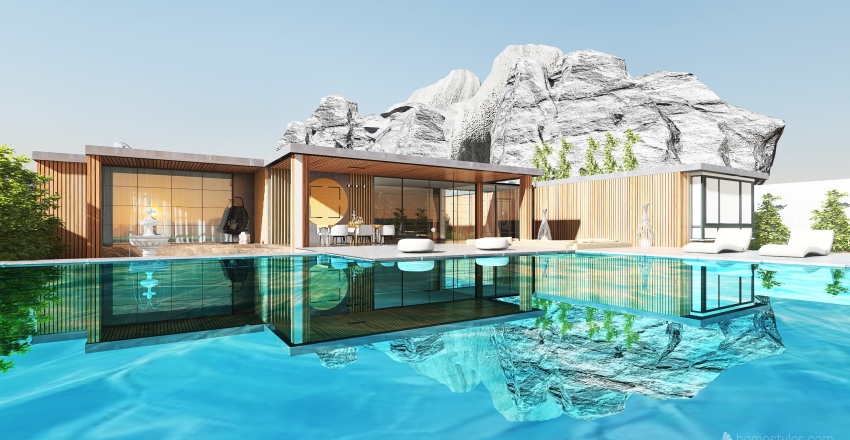 #HSDA2020Residential Mountain House Interior Design Render