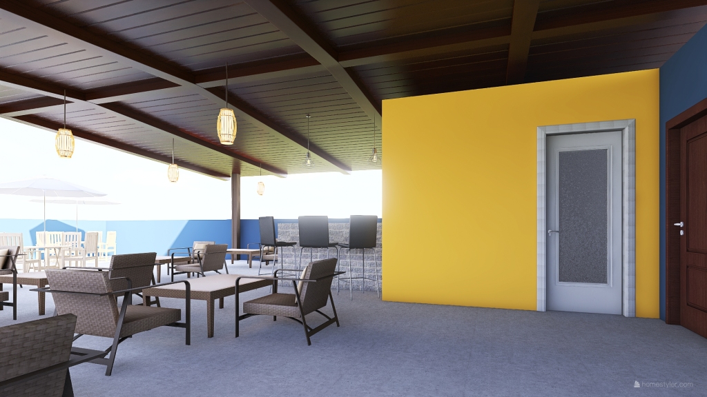 Restaurant Hotel Divo 3d design renderings