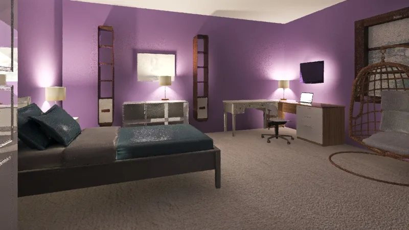 Sidney's Room 3d design renderings
