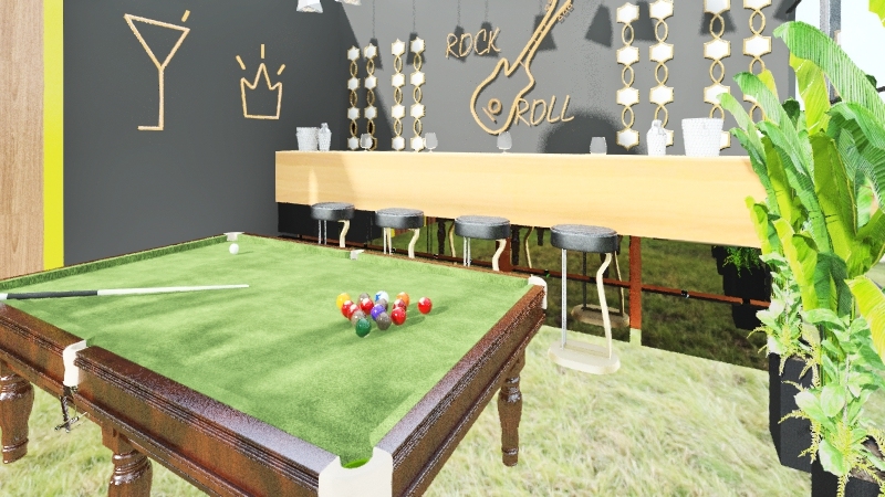 pool table 3d design renderings