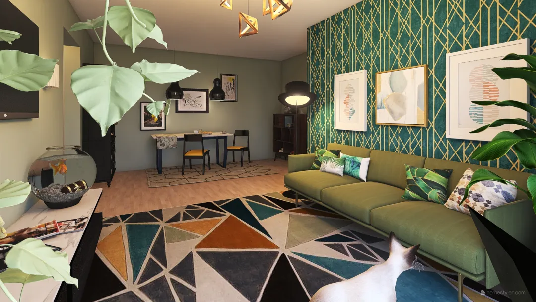 Small family apartment 3d design renderings