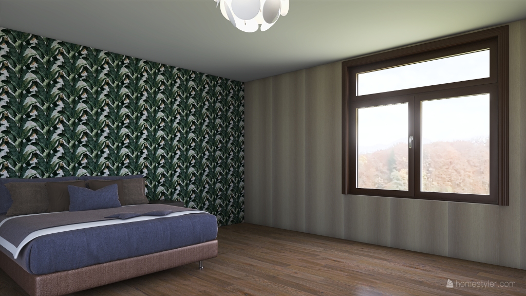 Master Bed Room 3d design renderings