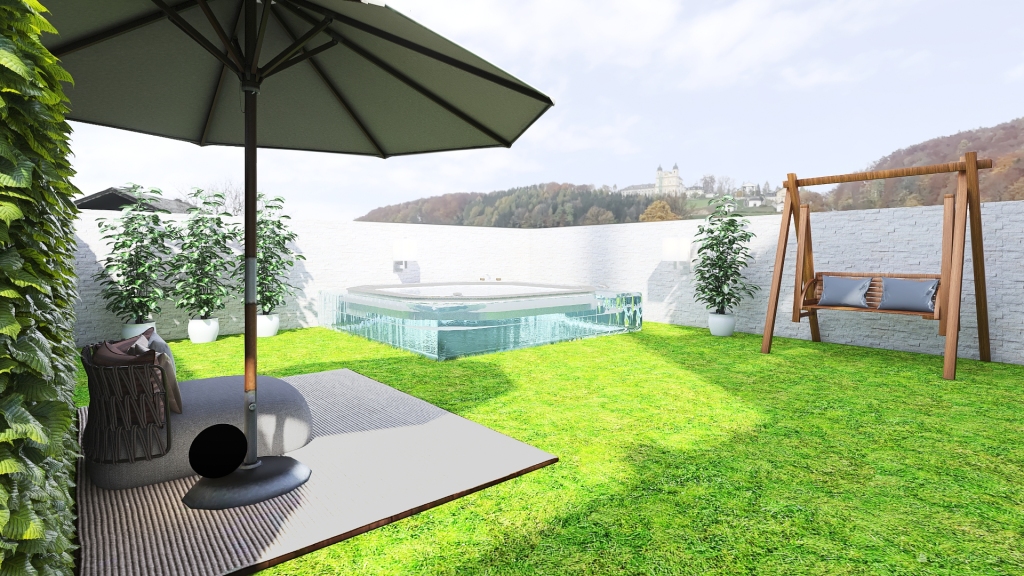Pool and Patio 3d design renderings
