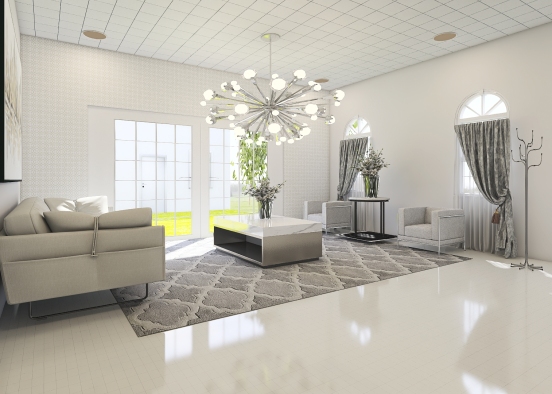 Gray&White Home Design Rendering
