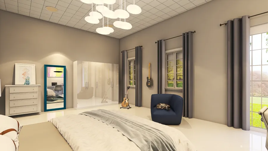 Boy Bedroom 3d design renderings