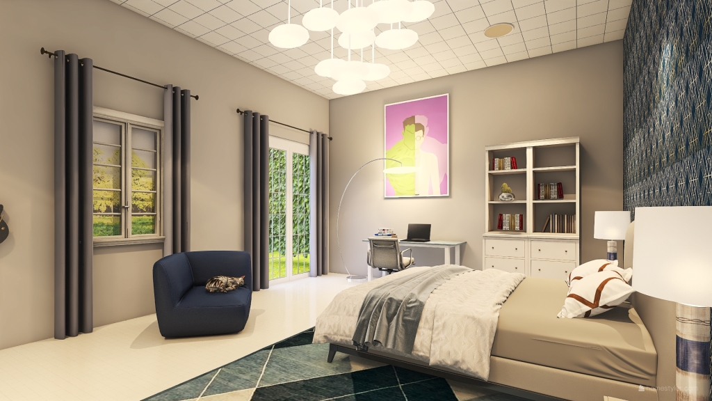 Boy Bedroom 3d design renderings