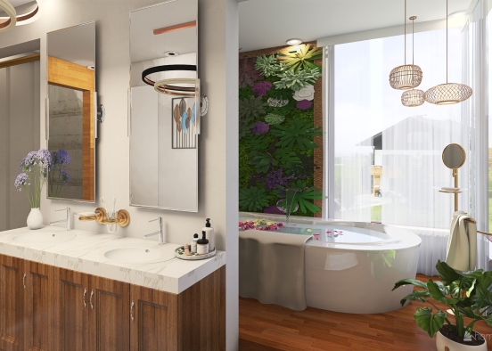 Ablution, Toilet & Bath Design Rendering
