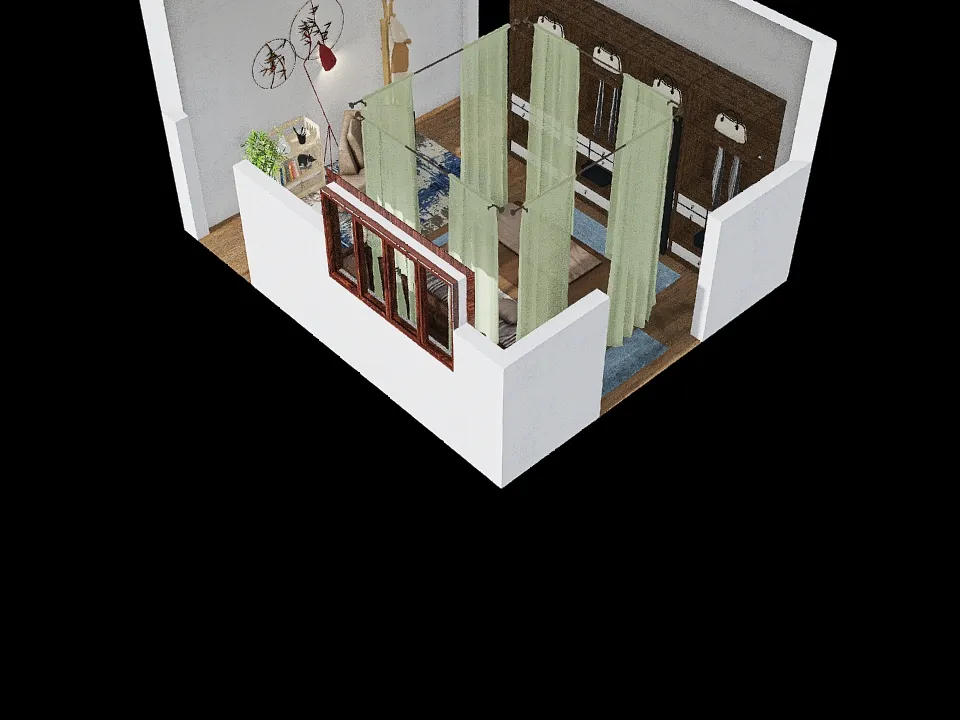 Casa nova da Carla Vista 3d design renderings