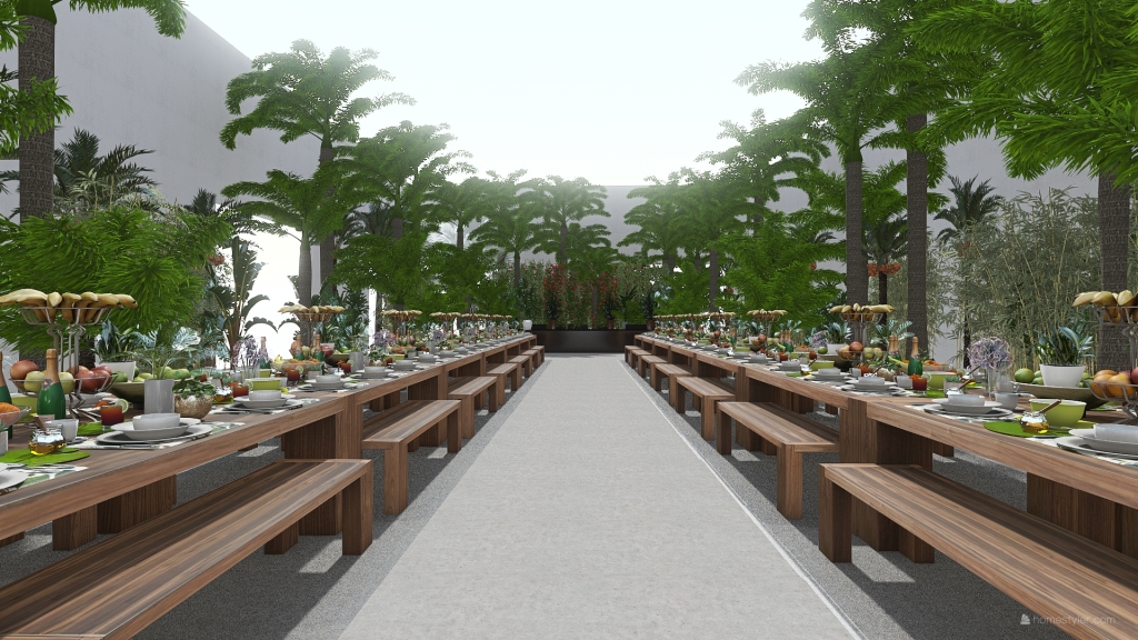 Tropical Party 3d design renderings