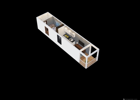 40FT MODULAR HOME CONTAINER  Design Rendering