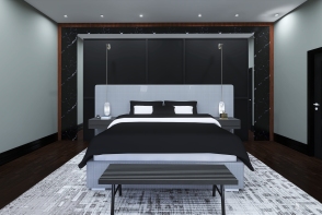 014| Man Bedroom  Design Rendering