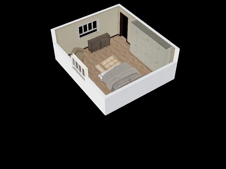 exemplo de um quarto 3d design renderings