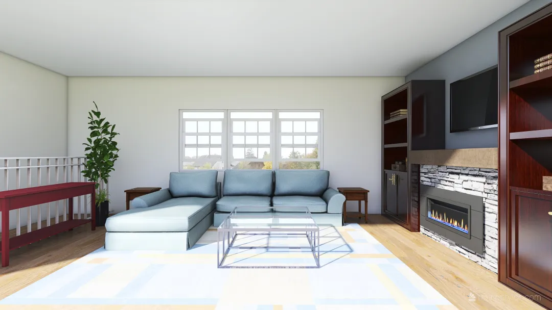 Valerie J - Living Room 3d design renderings