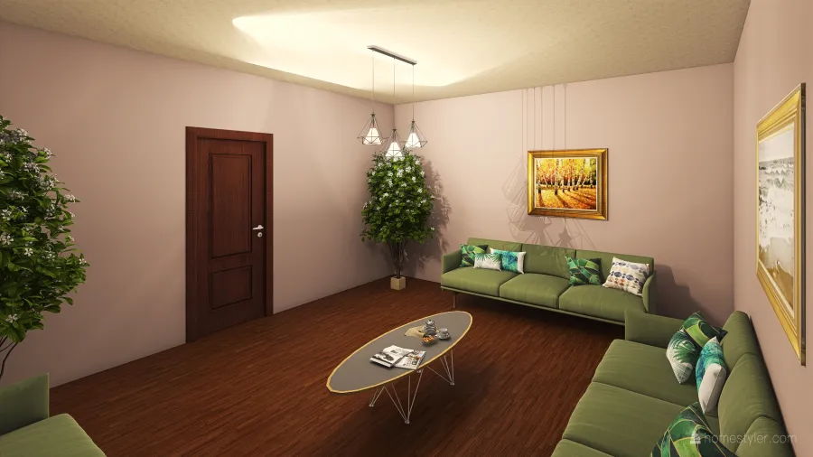 Relaxation room 3d design renderings