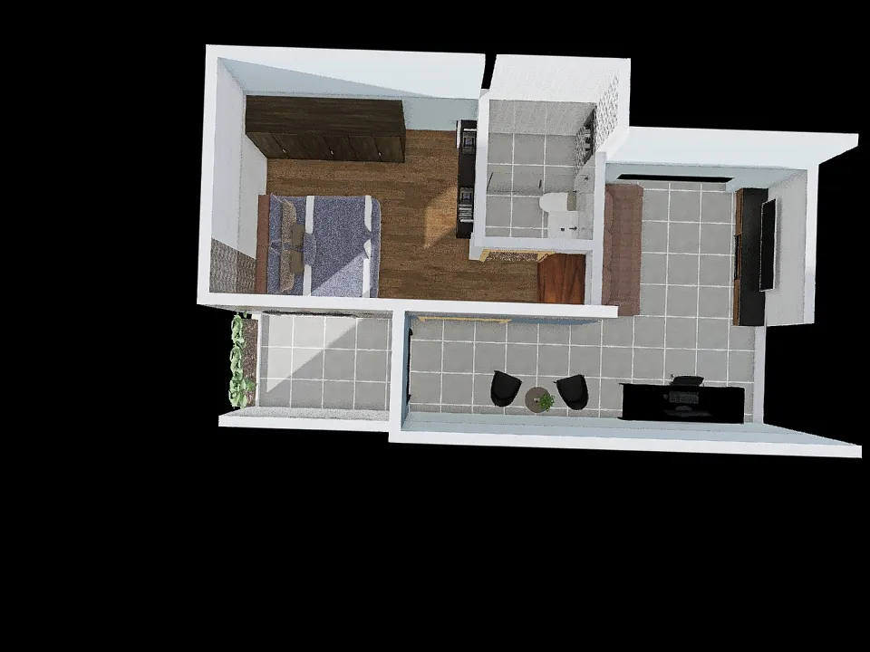 Casa 1ª Etapa Construção 3d design renderings