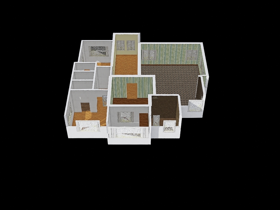 Nderi Ground floor plan 3d design renderings