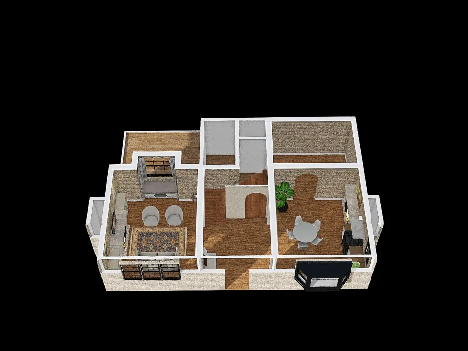 Rosehill Cottage 3d design renderings