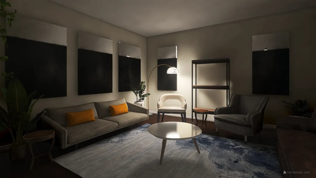 Coreen Living Room 3d design renderings
