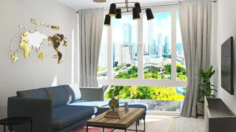 Light Apartment 3d design renderings