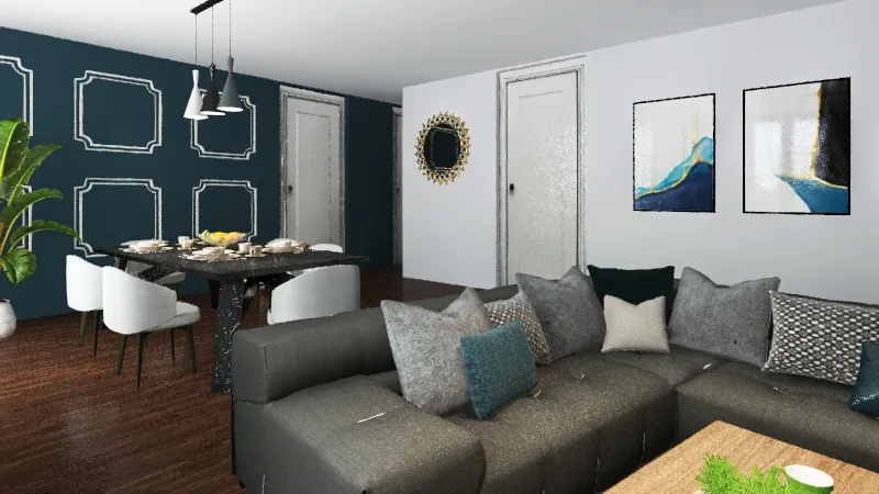 Lily's Living Room 3d design renderings