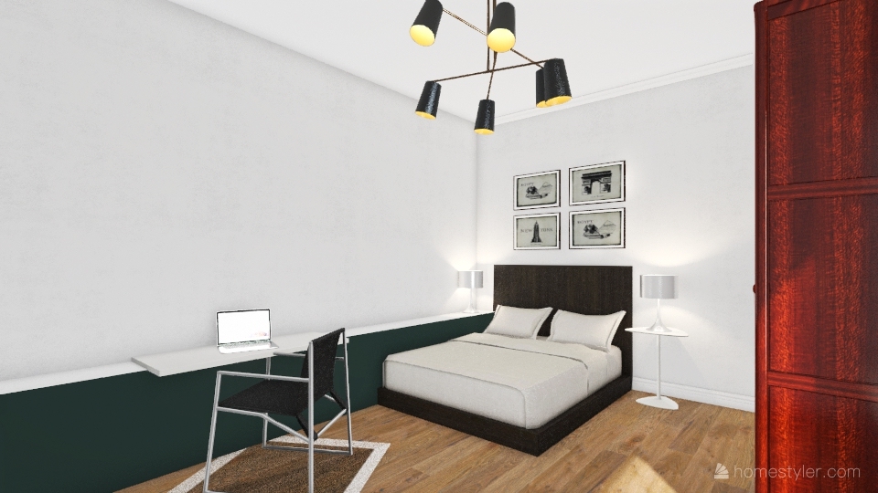 camera ragazzo V Gotica 3d design renderings
