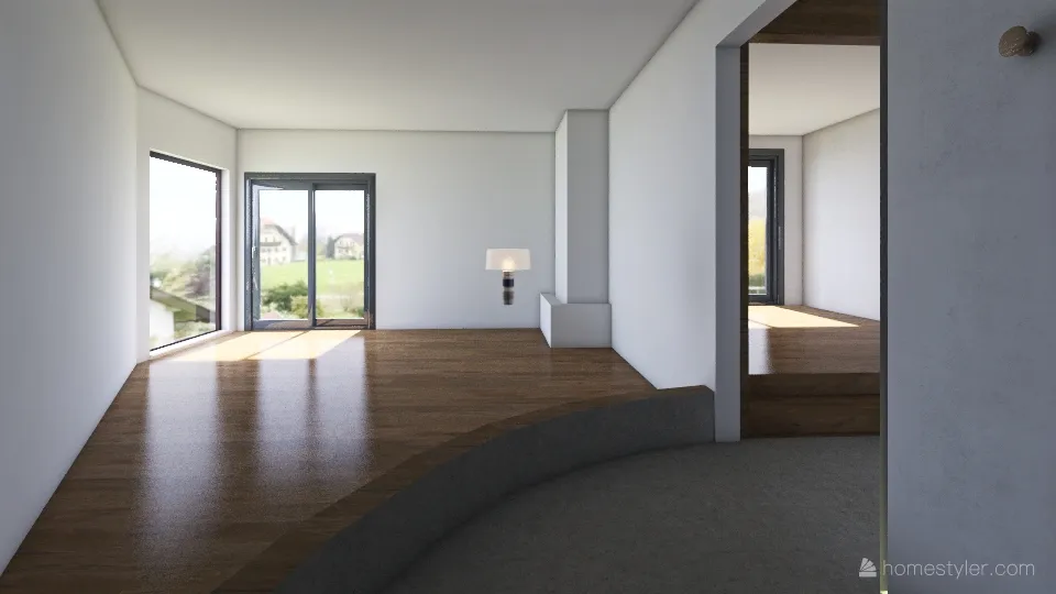 sala 1 - sofá costas 3d design renderings
