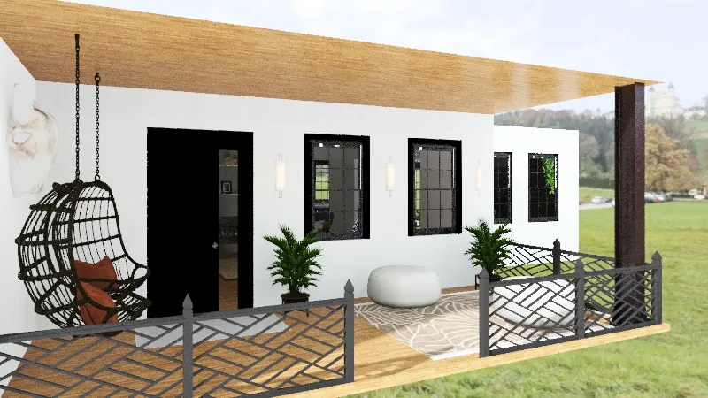 porch swing 3d design renderings