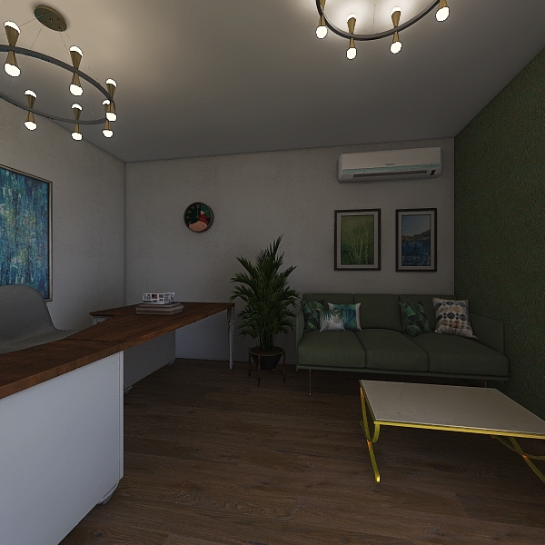 reception area 3d design renderings
