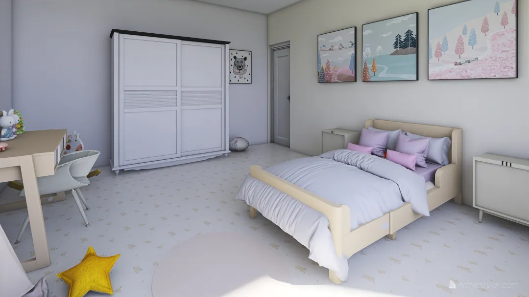 dormitorio 3d design renderings