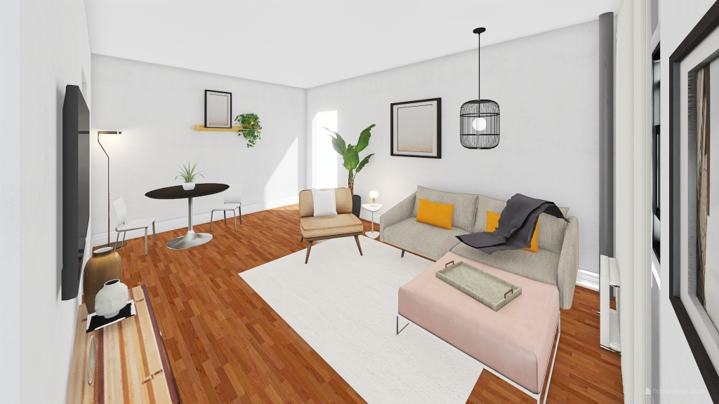 Personal Living Space 3d design renderings