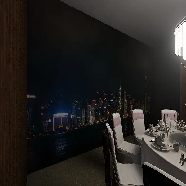 客餐厅 3d design renderings