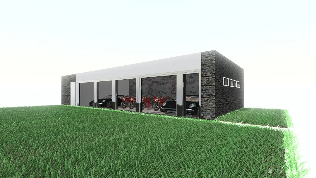 garaž 3d design renderings