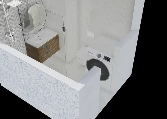 łazienka mieszkanie Design Rendering