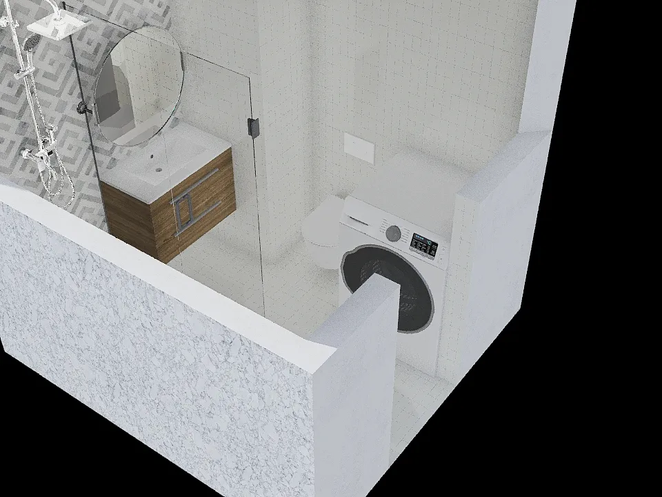 łazienka mieszkanie 3d design renderings