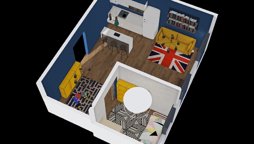 Extra room and Cozy Film Post Production 3d design picture 35.78