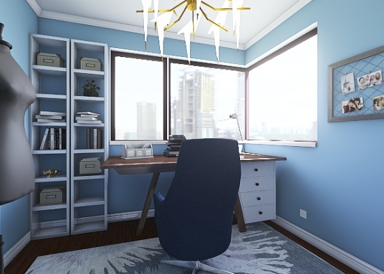Ideal Study Space Design Rendering