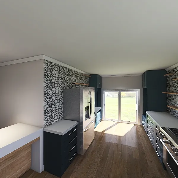 Hayden kitchen/din 3d design renderings